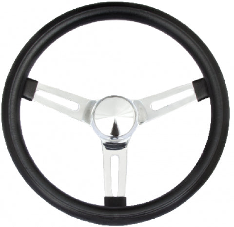 GRANT 8546 - Classic Series Chrome Slotted Steering Wheel image