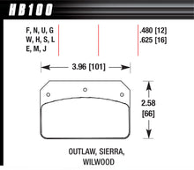 Load image into Gallery viewer, HAWK BRAKE HB100N480 - Dynalite/2000 HP Plus  image