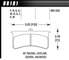 Load image into Gallery viewer, HAWK BRAKE HB101W800 - Superlite DTC-30  image