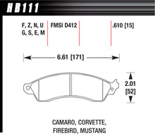 Load image into Gallery viewer, HAWK BRAKE HB111F610 - Performance Street Brake Pads (4) image