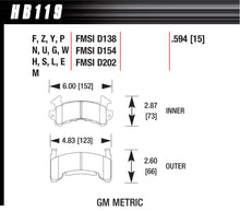 Load image into Gallery viewer, HAWK BRAKE HB119G594 - Metric GM DTC-60  image