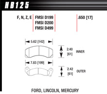Load image into Gallery viewer, HAWK BRAKE HB125E650 - Brake Pads Blue 9012 Ford image