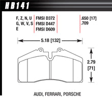 Load image into Gallery viewer, HAWK BRAKE HB141G650 - BRAKE PAD 96-98 PORSCHE FRONT AND REAR DTC-60 image