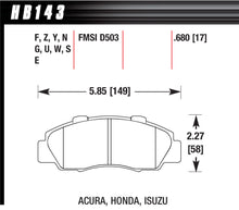 Load image into Gallery viewer, HAWK BRAKE HB143F680 - Performance Street Brake Pads (4) image