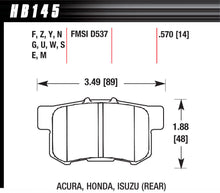 Load image into Gallery viewer, HAWK BRAKE HB145N570 - Street Brake Pads Rear Honda HP Plus image