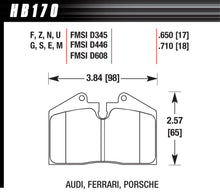 Load image into Gallery viewer, HAWK BRAKE HB170G650 - BRAKE PAD MASERATI PORSCHE FERRARI FR &amp; RR image