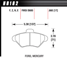 Load image into Gallery viewer, HAWK BRAKE HB182F660 - Performance Street Brake Pads (4) image