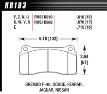 Load image into Gallery viewer, HAWK BRAKE HB193F670 - Street Brake Pads Front Viper HPS image