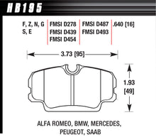 Load image into Gallery viewer, HAWK BRAKE HB195G640 - Brake Pads DTC-60 BMW  Mercedes image
