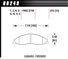 Load image into Gallery viewer, HAWK BRAKE HB249F575 - Performance Street Brake Pads (4) image