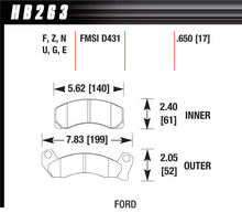 Load image into Gallery viewer, HAWK BRAKE HB263F650 - Performance Street Brake Pads (4) image