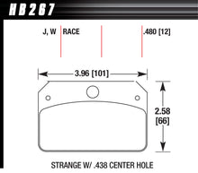 Load image into Gallery viewer, HAWK BRAKE HB267W480 - Brake Pads Strange DTC-30 image