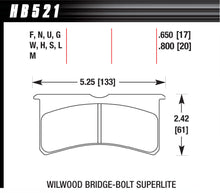 Load image into Gallery viewer, HAWK BRAKE HB521G800 - SL Bridgebolt DTC-60  image