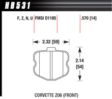 Load image into Gallery viewer, HAWK BRAKE HB531Z570 - 2006 Corvette ZO6 Perf Ceramic image