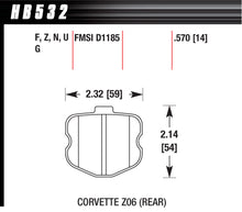 Load image into Gallery viewer, HAWK BRAKE HB532F570 - 2006 Corvette ZO6 HPS  image