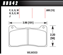 Load image into Gallery viewer, HAWK BRAKE HB542G600 - Brake Pad Billet DynaPro Narrow DTC-60 image