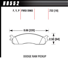 Load image into Gallery viewer, HAWK BRAKE HB552P722 - Performance Street Brake Pad (4) image