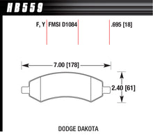 Load image into Gallery viewer, HAWK BRAKE HB559F695 - Performance Street Brake Pads (4) image