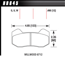 Load image into Gallery viewer, HAWK BRAKE HB645W490 - BRAKE PAD DYNAPRO 6 FRONT AND REAR DTC-30 image