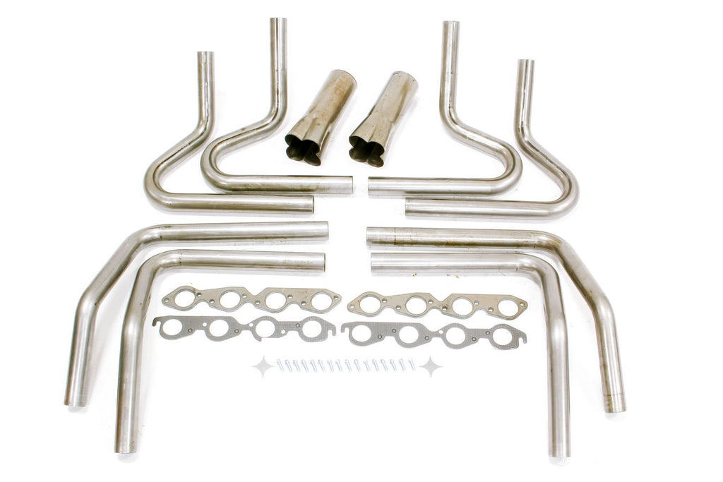 HEDMAN 65670 - 2-1/8in BBC Weld Up Kit- 4in Weld On Collector image