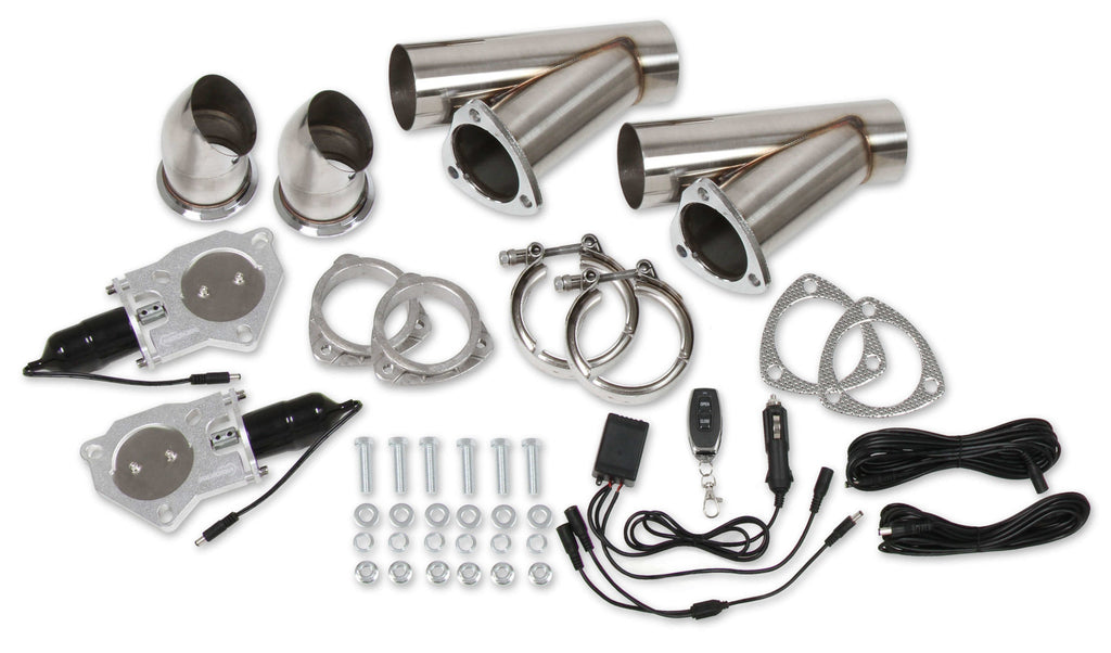 HOOKER 11052 - Dual Electric Exhaust Cut-Outs 3in w/Remote image