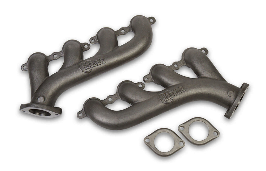 HOOKER 8501 - GM LS Cast Iron Exhaust Manifolds Raw Finish image