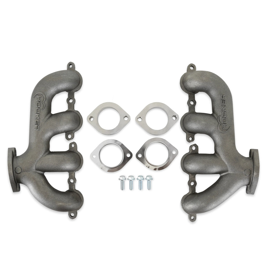 HOOKER 8505HKR - Exhaust Manifold Set GM LS Rear Dump image