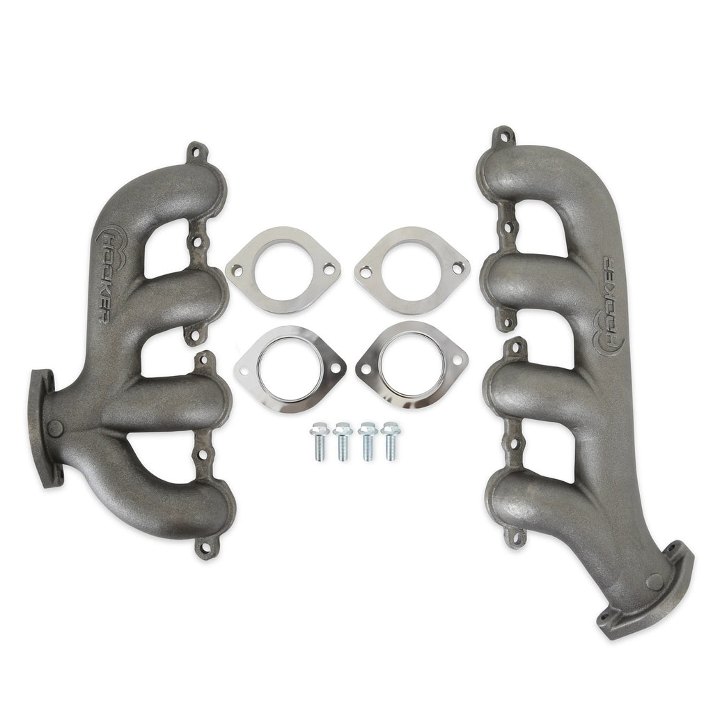 HOOKER 8506HKR - Exhaust Manifold Set GM LS w/SBC Exit image