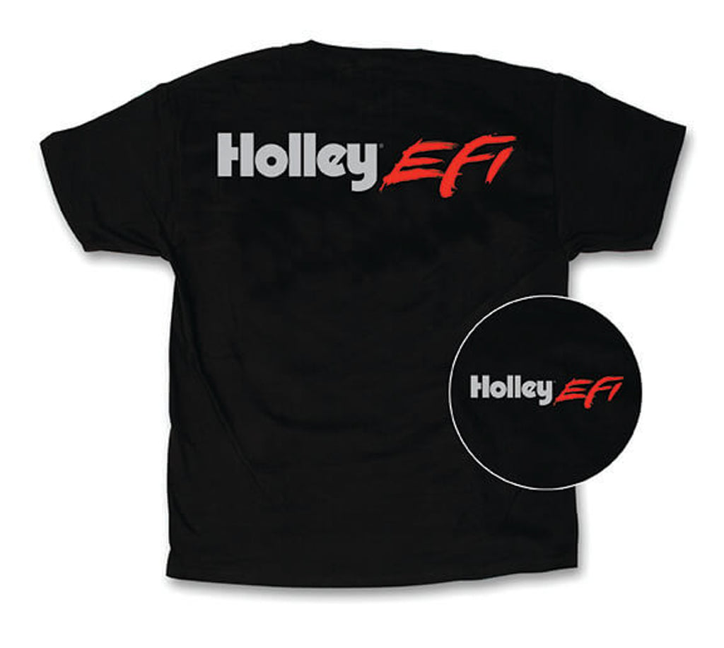 HOLLEY 10044-LGHOL - T-Shirt - Large w/Holley EFI SS Logo - Black image