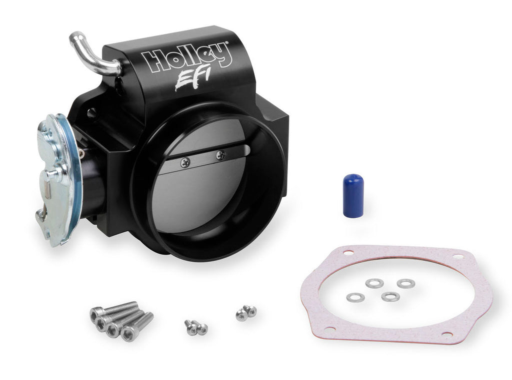 HOLLEY 112-589 - 90mm LS Throttle Body w/Tapered Bore - Black image