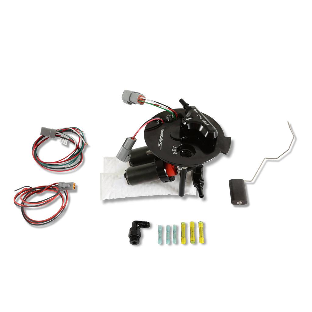 HOLLEY 12-350 - Dual 340LPH Fuel Pump Module 10-15 Camaro image