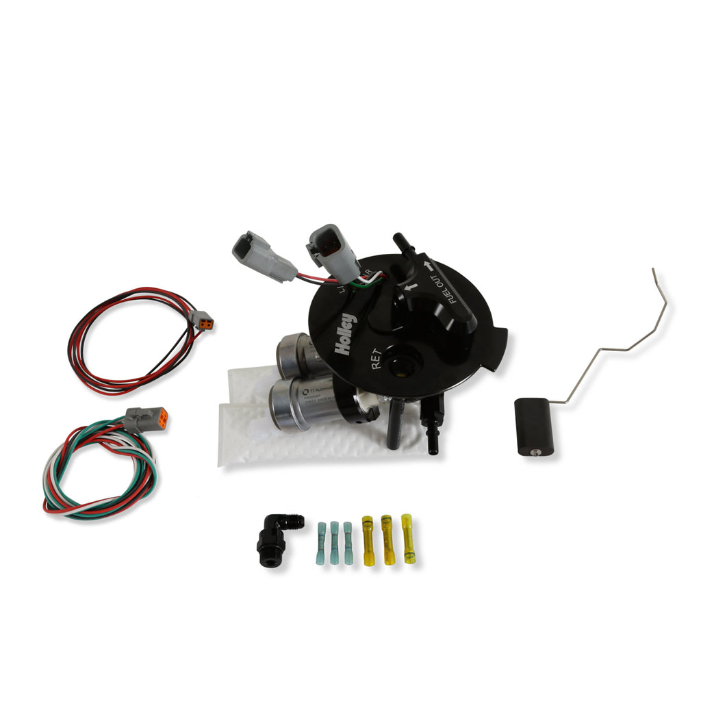 HOLLEY 12-351 - Dual 450LPH Fuel Pump Module 10-15 Camaro image