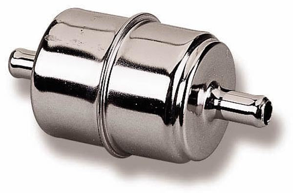 HOLLEY 162-523 - 3/8in Chrome Fuel Filter  image