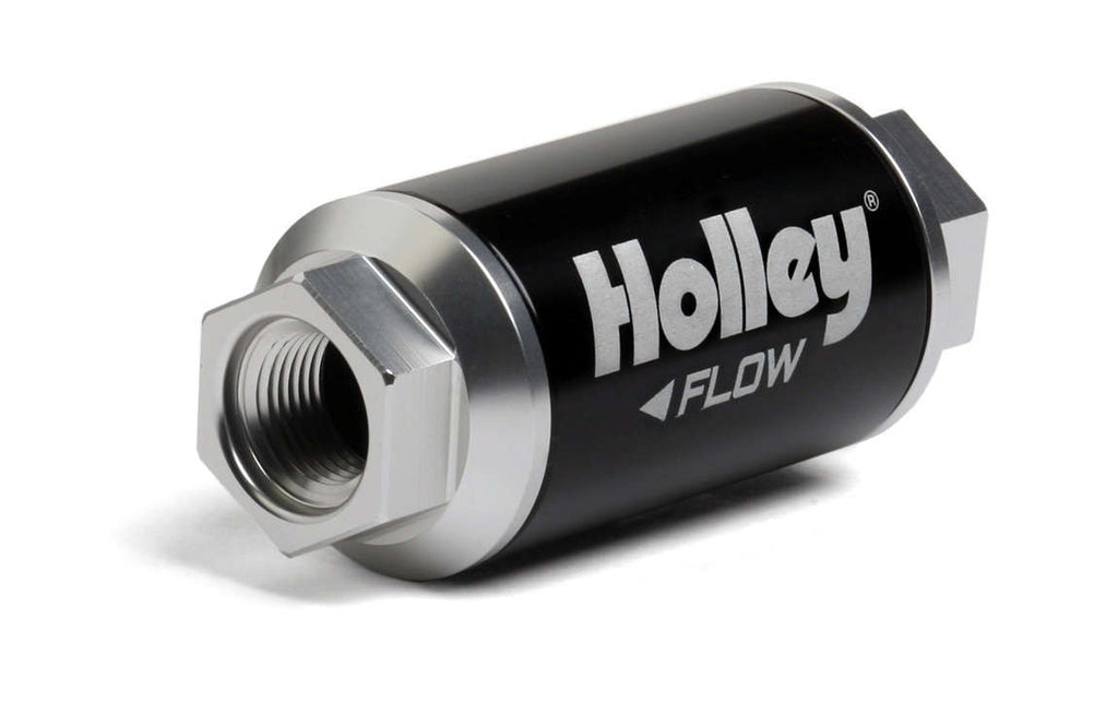 HOLLEY 162-550 - Billet HP Fuel Filter - 3/8NPT 10-Micron 100GPH image