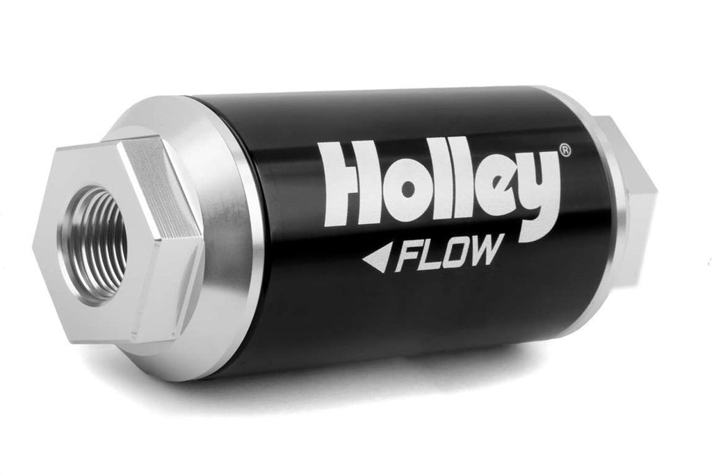 HOLLEY 162-552 - Billet HP Fuel Filter - 3/8NPT 10-Micron 175GPH image