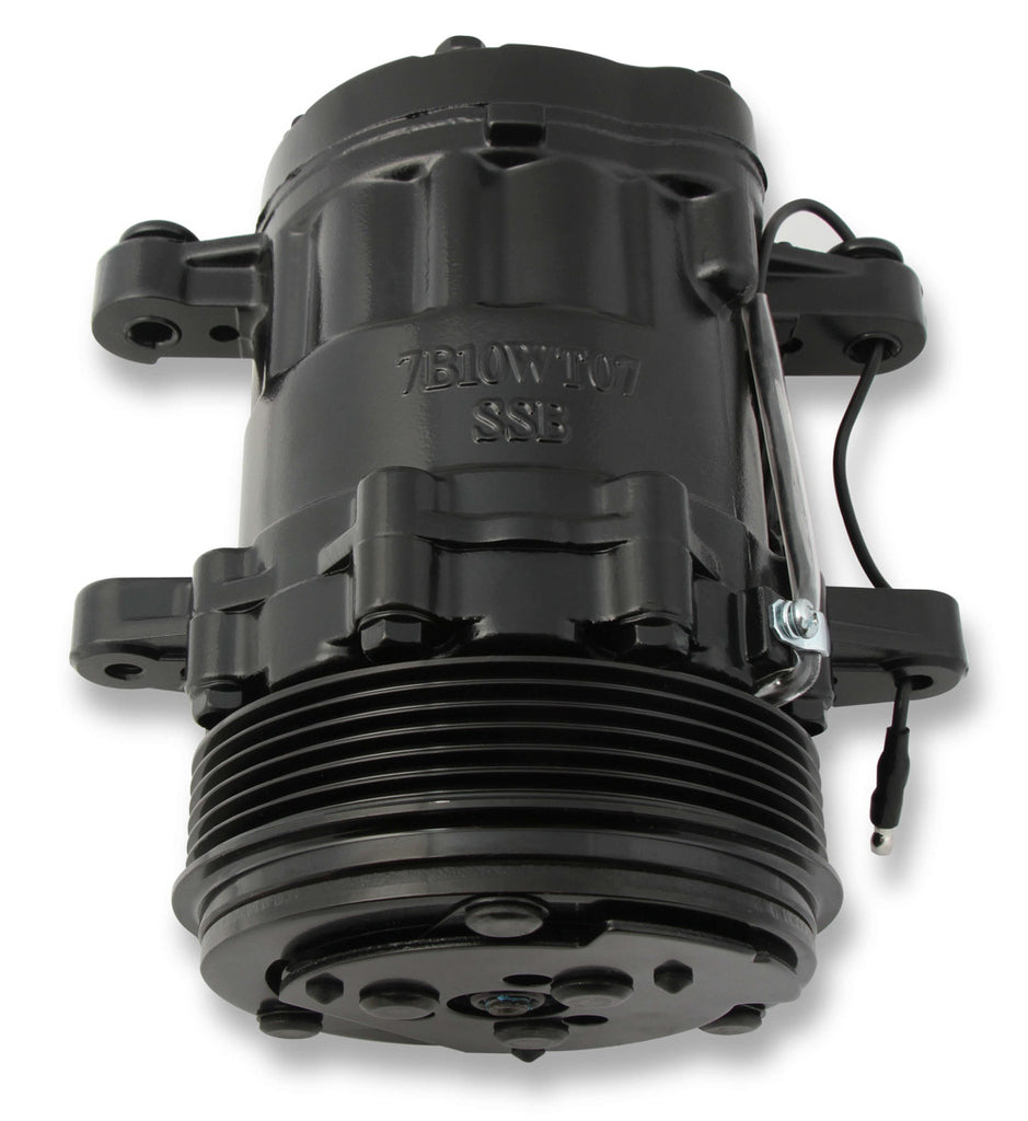 HOLLEY 199-104 - AC Compressor Sanden SD7 R-134A Black image