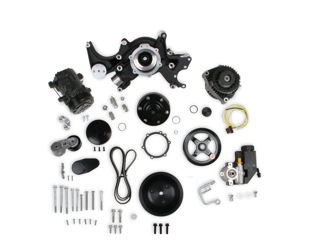 HOLLEY 20-240BK - Mid-Mount Acc. Drive Sys SBC - Black Finish image