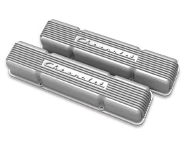HOLLEY 241-106 - SBC Valve Covers Finned Vintage Series Natural image