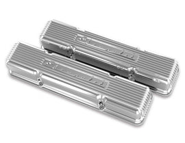 HOLLEY 241-107 - SBC Valve Covers Finned Vintage Series Polished image