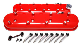HOLLEY 241-113 - GM LS Tall Valve Cover Set - Gloss Red image