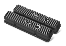 HOLLEY 241-242 - SBC Holley Die Cast Alm Valve Cover Set Black image