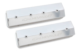 HOLLEY 241-285 - SBC Billet Rail Fab. Alm Valve Covers wo/Hole image