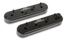 Load image into Gallery viewer, HOLLEY 241-294 - LS Billet Rail Fab. Alm Valve Covers  w/Oil Cap image