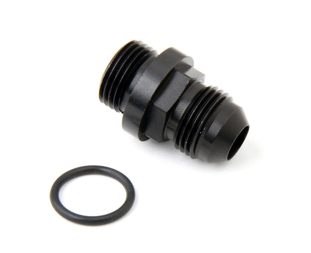 HOLLEY 26-143-1 - Fuel Inlet Fitting Short 8an to 8 ORB Black image