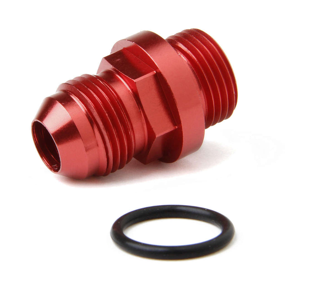 HOLLEY 26-143-2 - Fuel Inlet Fitting Short 8an to 8 ORB Red image