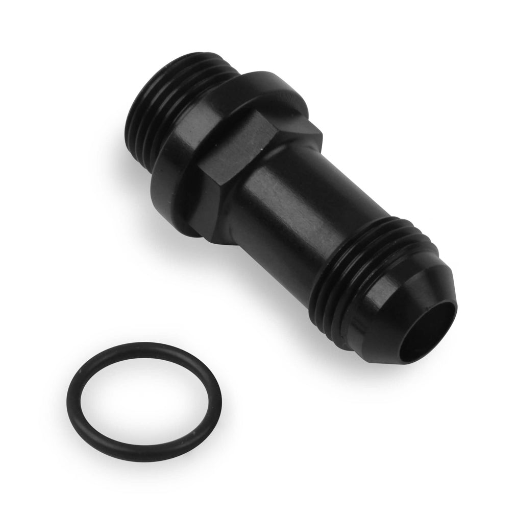 HOLLEY 26-153-1 - 8an Carb Inlet Fitting Long Style - Black image