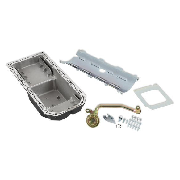 HOLLEY 302-64BK - 6qt Cast Alm Oil Pan Kit 6.2L Gen III Hemi Swap image