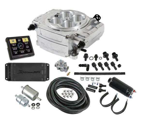 HOLLEY 550-510-3PK - Sniper 2 EFI Master Kit Polished  w/PDM image