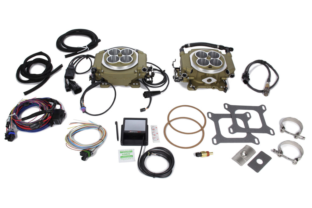 HOLLEY 550-529 - Sniper 4150 2x4 EFI Kit - Gold image