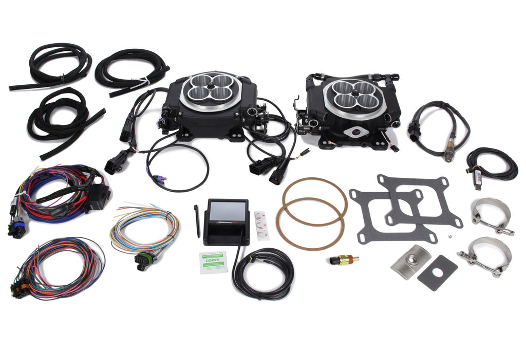 HOLLEY 550-532 - Super Sniper 4150 2x4 EFI Kit - Black image